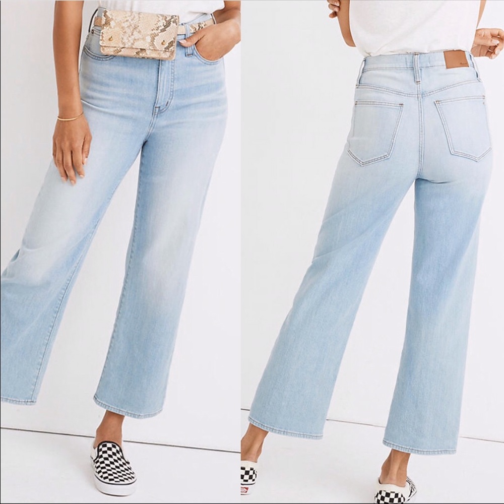 Madewell Slim Wide- Leg Crop Jeans Size 29 Tall